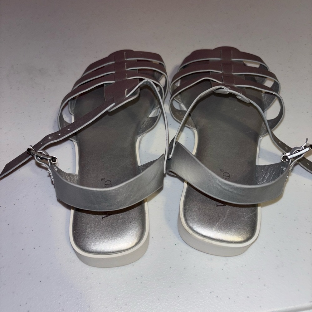 Wanted Silver Strappy Sandals - Picture 3 of 6